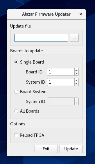 Linux Alazar Firmware Updater 