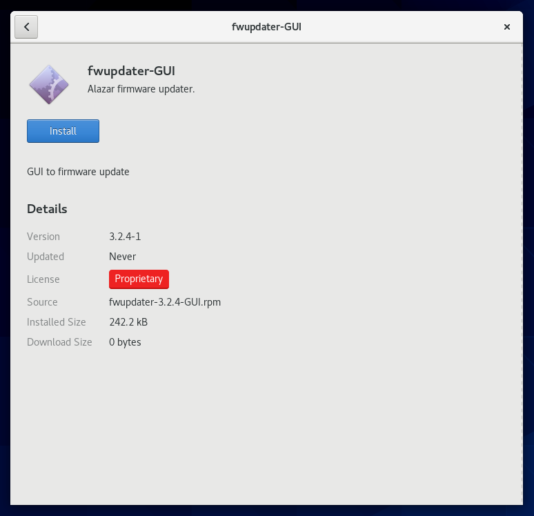 Linux Firmware Updater Installation